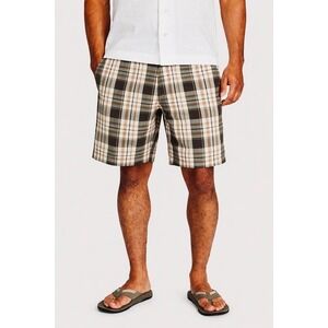 American Eagle Brown/Cream Plaid Longer Length Shorts